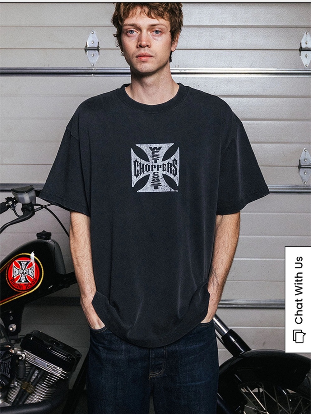 NWT West Coast Choppers Cheating Death T shirt.  Size Small